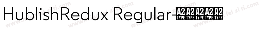 HublishRedux Regular字体转换